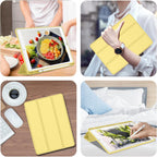Printme Case for iPad 9th/8th/7th Generation 10.2 inch, Slim Lightweight Trifold Stand Smart Case with Pencil Holder, Auto Sleep/Wake Soft TPU Back Cover for iPad 10.2 2021/2020/2019 (Black)