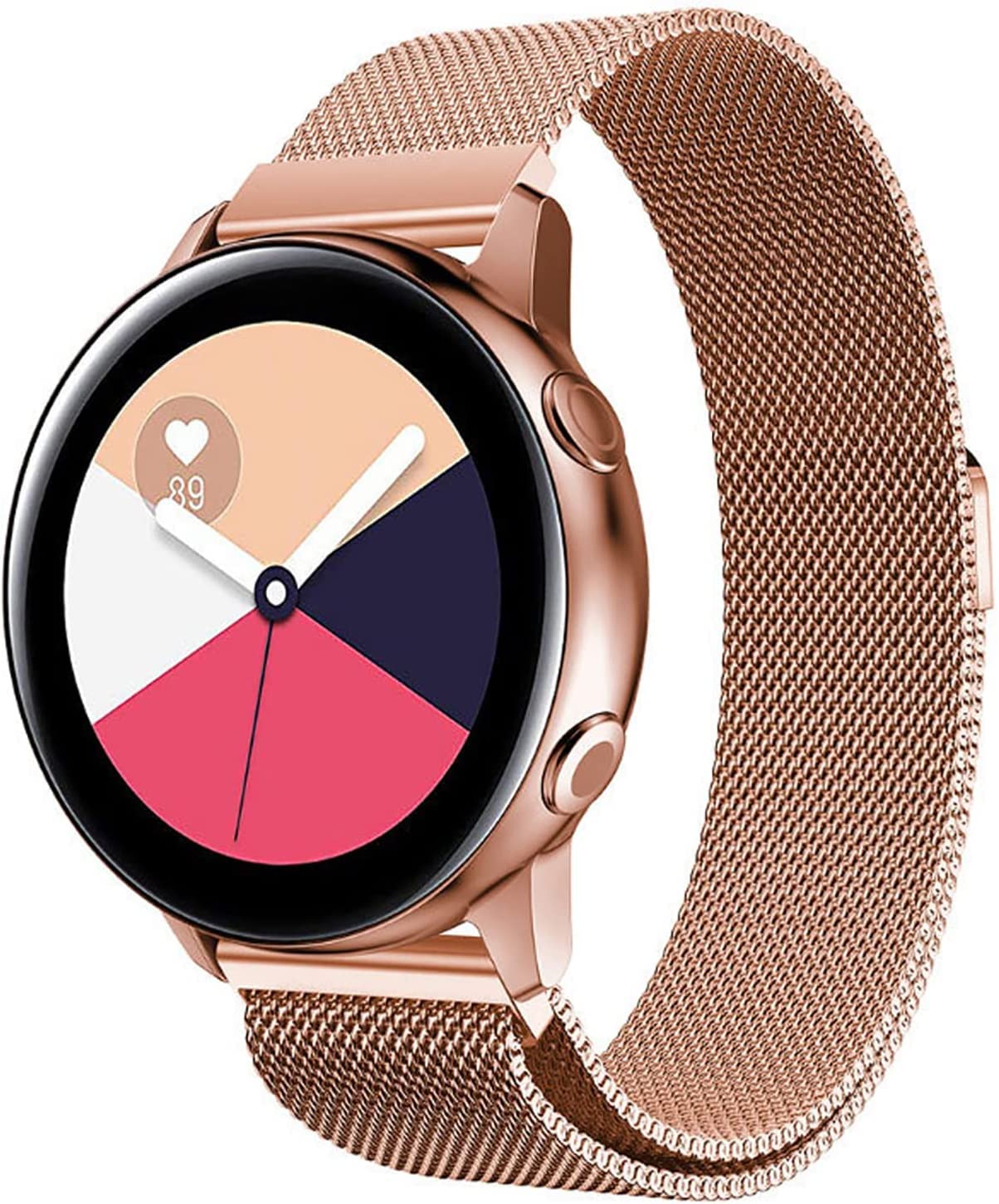 Printme 22 MM Strap, Compatible with Galaxy Watch 3 45mm/Samsung Galaxy Watch 46mm/Gear S3 Frontier/Classic Band, 22mm Stainless Steel, Metal Strap for Galaxy Watch 46mm Smartwatch