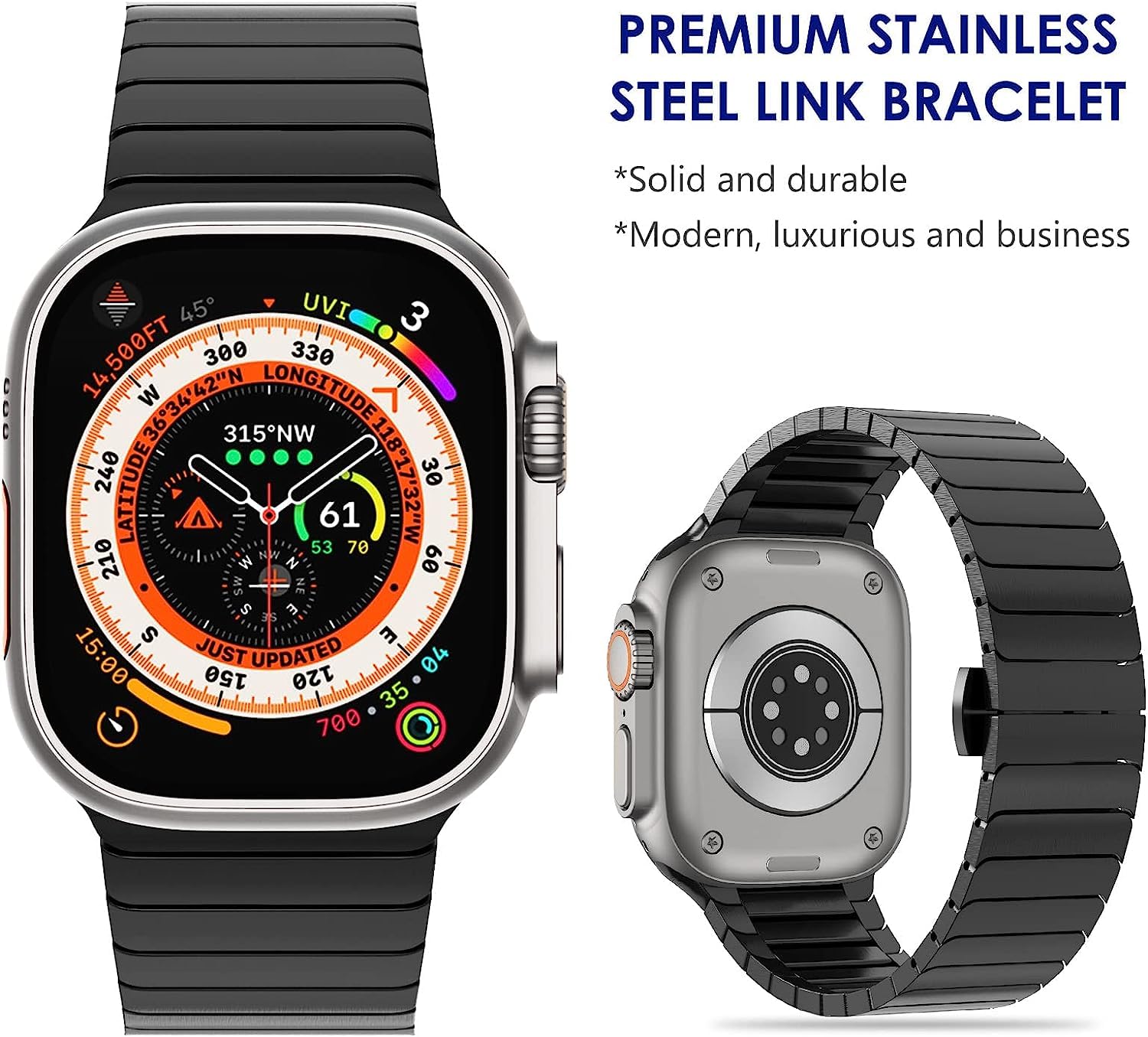 Vertex Titanium Link Bracelet for Apple Watch Ultra