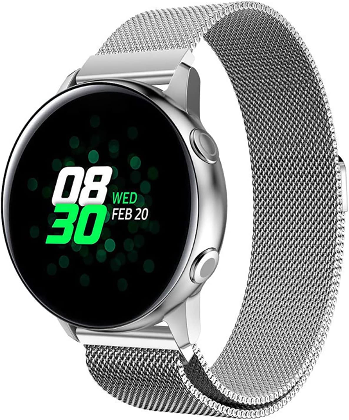 Printme 22 MM Strap, Compatible with Galaxy Watch 3 45mm/Samsung Galaxy Watch 46mm/Gear S3 Frontier/Classic Band, 22mm Stainless Steel, Metal Strap for Galaxy Watch 46mm Smartwatch