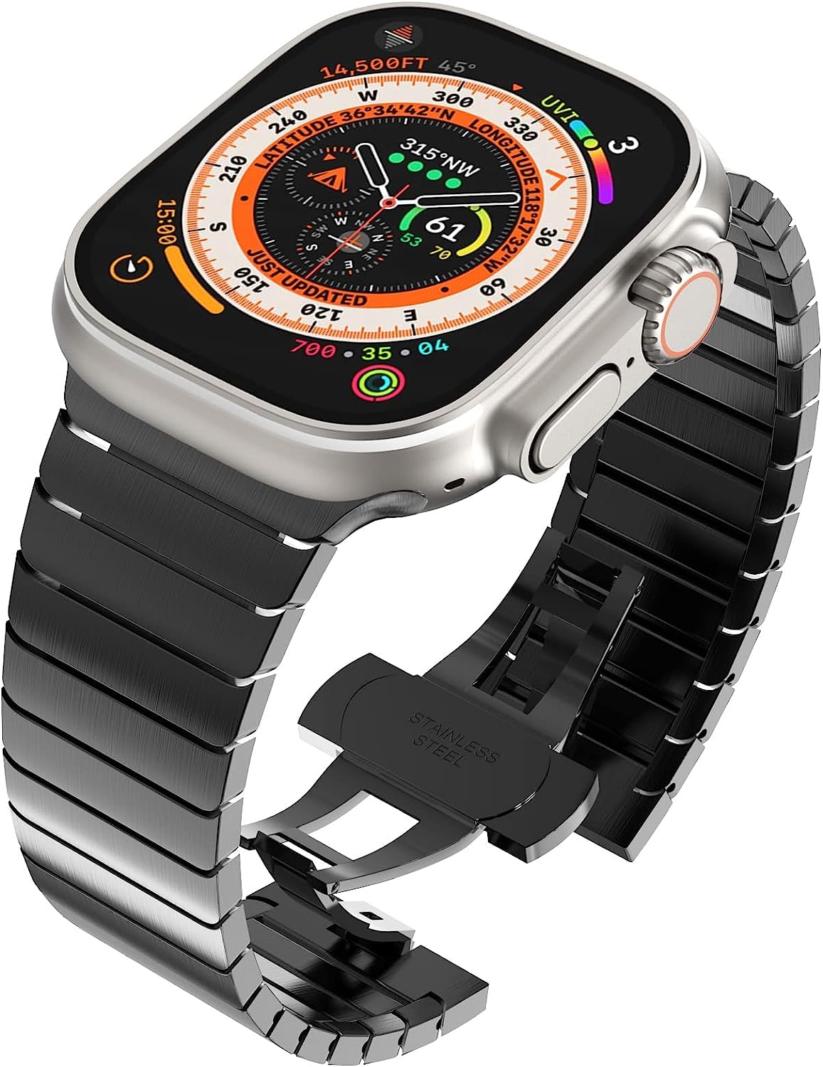 Vertex Titanium Link Bracelet for Apple Watch Ultra