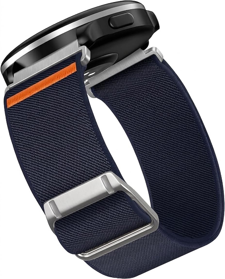 Printme 22mm Nylon Stretchable Watch Strap for Smartwatch, Elastic Loop Belt for Boat, Fire-Boltt, Noise, Fastrack, Amazfit, Samsung Galaxy Watch, Adjustable Breathable Sports Band