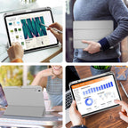 Printme Compatible with iPad (A16) 11th Generation Case 11 Inch 2025, for iPad 10th Generation Case 10.9 Inch 2022 with Pencil Holder, Slim Trifold Stand Protective Cover with Soft TPU Back (Black)