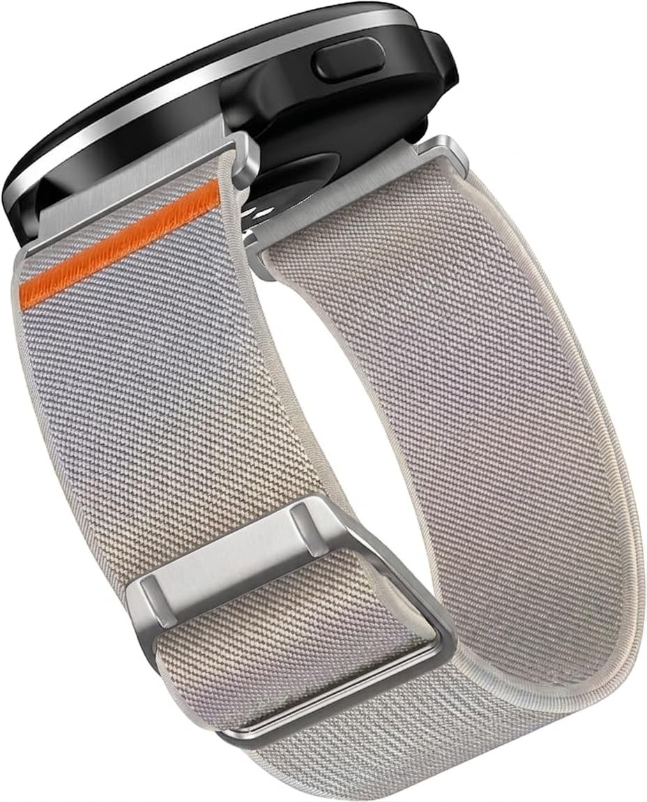 Printme 22mm Nylon Stretchable Watch Strap for Smartwatch, Elastic Loop Belt for Boat, Fire-Boltt, Noise, Fastrack, Amazfit, Samsung Galaxy Watch, Adjustable Breathable Sports Band