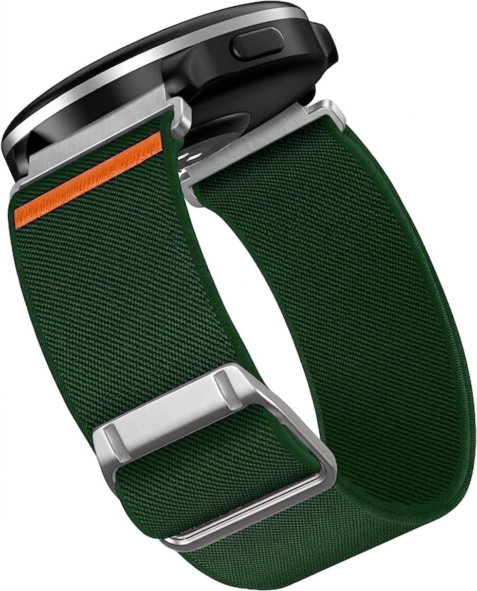 Printme 22mm Nylon Stretchable Watch Strap for Smartwatch, Elastic Loop Belt for Boat, Fire-Boltt, Noise, Fastrack, Amazfit, Samsung Galaxy Watch, Adjustable Breathable Sports Band