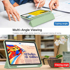 Printme Compatible with iPad (A16) 11th Generation Case 11 Inch 2025, for iPad 10th Generation Case 10.9 Inch 2022 with Pencil Holder, Slim Trifold Stand Protective Cover with Soft TPU Back (Black)