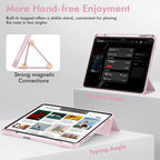 Printme for iPad Air 13 Inch Case M3 (2025), M2 (2024), iPad Pro 12.9 (2022/2021, 6th/5th/4th Gen), Trifold Stand Case, Supports Pencil, Touch ID and Auto Wake/Sleep (Dark Blue)