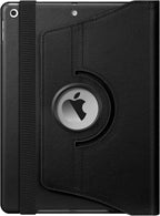 Printme Rotating Case for iPad 9th Generation (2021) / 8th Generation (2020) / 7th Gen (2019) 10.2 Inch - 360 Degree Rotating Stand Cover, Auto Wake Sleep, Black